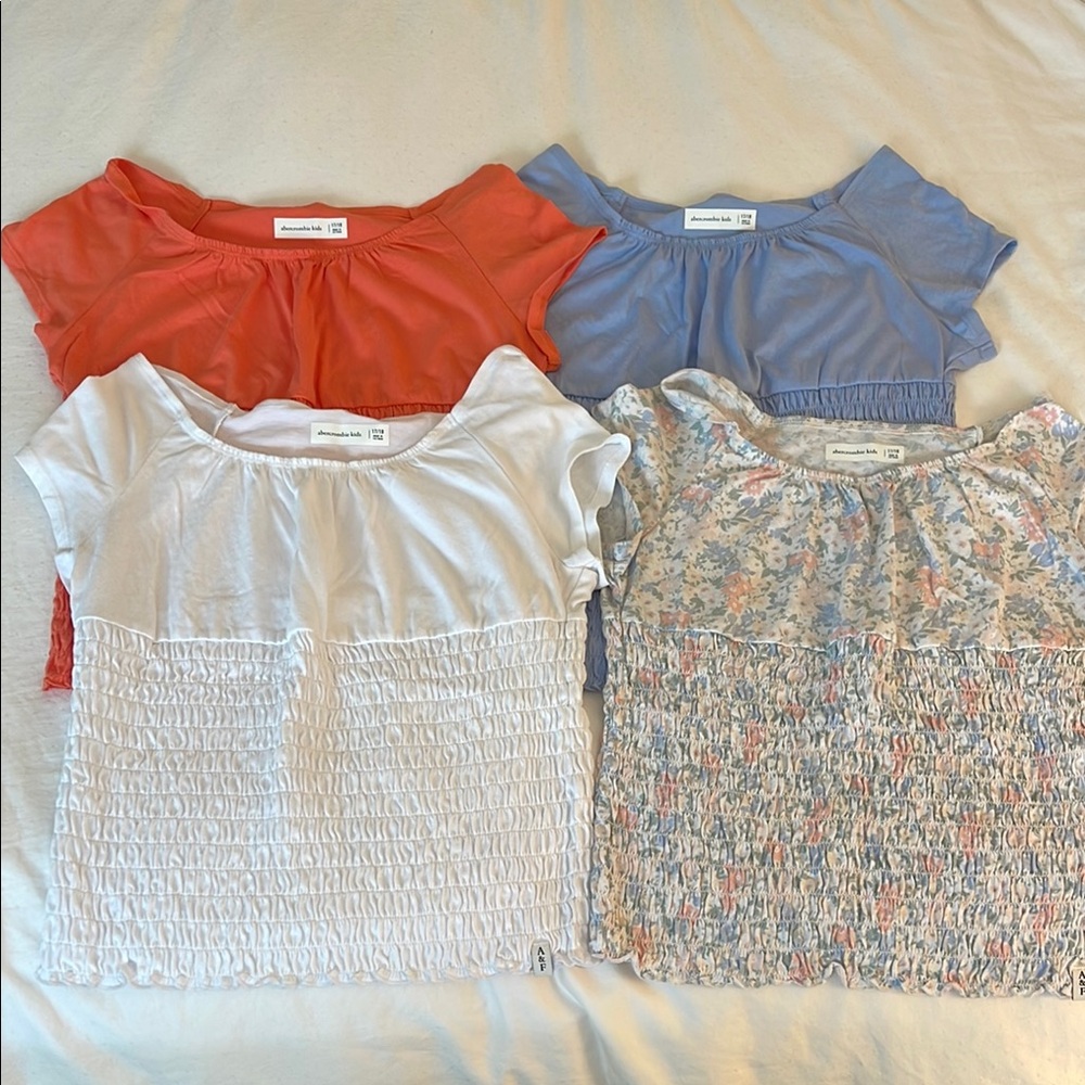 Abercrombie Kids Smocked Short Sleeve Bundle